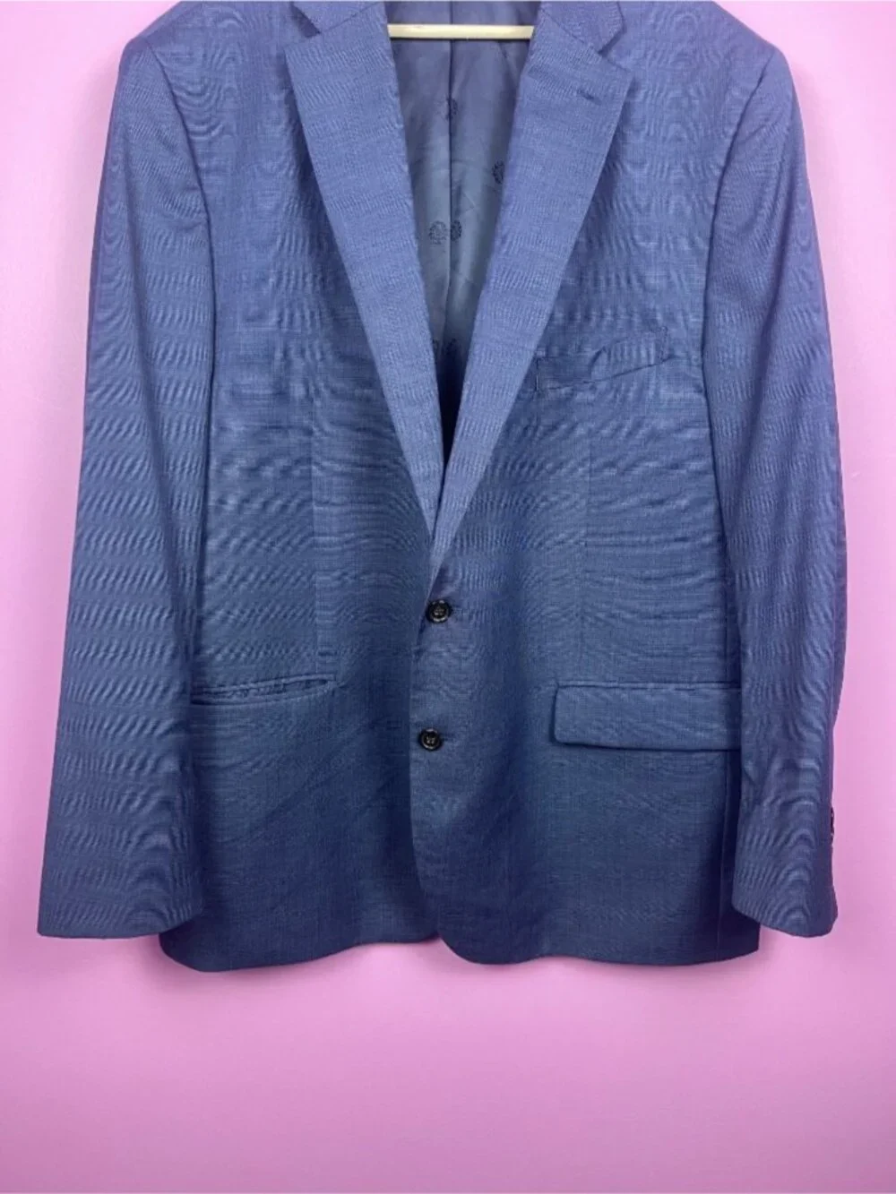Lauren Ralph Lauren Black Label Wool Blend Blazer Jacket Blue Men’s 50L
